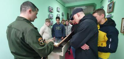 На военном факультете состоялся «День открытых дверей» для учащихся Дятловского района