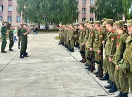 На военном факультете Гродненского государственного университета имени Янки Купалы начался учебно-полевой сбор кадетов и учащихся ГУО СШ №22 г.Гродно